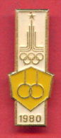 F74 / SPORT - Gymnastics - Gymnastique - Gymnastik  - 1980 Summer XXII Olympics Games Moscow RUSSIA Badge Pin - Gymnastique