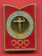 F76 / SPORT - Gymnastics - Gymnastique - Gymnastik  - 1980 Summer XXII Olympics Games Moscow RUSSIA Badge Pin - Gymnastics