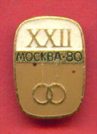 F77 / SPORT - Gymnastics - Gymnastique - Gymnastik  - 1980 Summer XXII Olympics Games Moscow RUSSIA Badge Pin - Gymnastiek