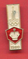 F88 / SPORT - JUDO  - 1980 Summer XXII Olympics Games Moscow - Russia Russie Russland Rusland - Badge Pin - Judo