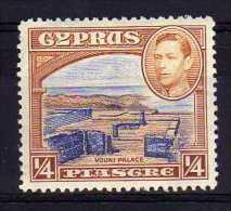 Cyprus - 1938 - ¼ Piastre Definitive - MH - Cyprus (...-1960)
