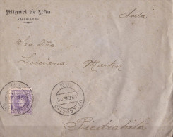 ESCA245-LC260.Spain.Espagne.CARTA  DE VALLADOLID  A PIDRAHITA(Avila).1906. (Ed 245).MUY BONITA - Covers & Documents