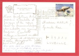 N°Y&T 3054 LA CHAPELLE EN VERCORS Vers LOUBILLE Le  21 JUILLET1997(2 SCANS) - Cartas & Documentos