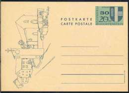 LIECHTENSTEIN - SCHAAN /  1973 ENTIER POSTAL ILLUSTRE SURCHARGE / 3 IMAGES (ref 4749) - Enteros Postales