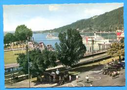 BREGENZ Am Bodensee,  Seeanlagen Und Dampferhafen. AUSTRIA. Animed  Cars Ships - Bregenz