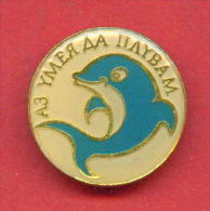 F192 / SPORT - Swimming - Natation - Schwimmsport  - DOLPHIN - I CAN Swimming - Bulgaria Bulgarie - Badge Pin - Schwimmen