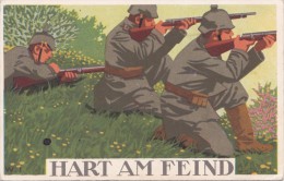 Feldpostkarte, " Hart Am Feind" - 1914-18