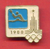 F157 / SPORT - Canoeing Canoë-kayak Kanusport Kayak Kajak  - 1980 Summer XXII Olympics Games Moscow - Russia - Badge Pin - Canoë