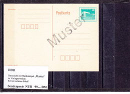 Postkarte** "Muster" DDR - Postkaarten - Ongebruikt