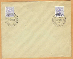 Enveloppe Cover Brief  849 Gent Jaarbeurs Der Vlanderen - Brieven En Documenten
