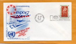 United Nations New York 1967 FDC - FDC