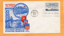 United States 1945 FDC - 1941-1950