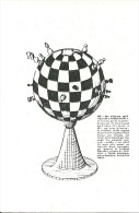 ECHEC ECHECS CHESS HUMOUR GLOBE TERRESTRE NEUVE - Chess