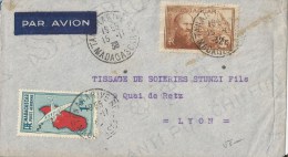 Madagascar Lettre Par Avion Du 15 Novembre 1938  De Tananarive  Vers Lyon - Lettres & Documents