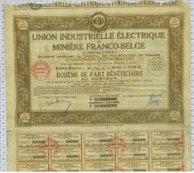 Union Electrique Et Miniere Franco Belge UNIFRABEL - Electricité & Gaz