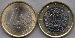 Kursmünze 1 EURO San Marino 2006 Stg. 28€ Münze Der Staatlichen Münze Mit Staats-Wappen Zu 1€ Einzeln Coin Of Republik - San Marino