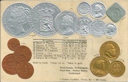 Postcard (Coins) - Netherlands Dutch Gulden - Munten (afbeeldingen)