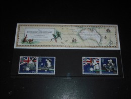 GRANDE BRETAGNE GREAT BRITAIN YT 1315 A 1318 - BICENTENAIRE AUSTRALIE - POCHETTE PHILATELIQUE - - Lettres & Documents