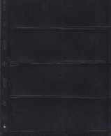 G) 10 STOCKSHEETS, BLACK BACKGROUND, HIGHLY TRANSPARENT, WELDED POCKETS (EXTRA SECURITY. ALL ITEMS ARE FULLY ENCLOSED-FO - Sonstige & Ohne Zuordnung