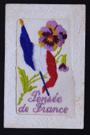 CARTE BRODEES D EPOQUE POUR LA FRANCE - Embroidered