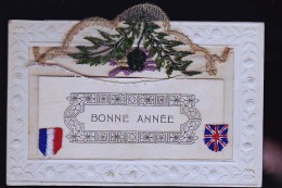 CARTE BRODEES D EPOQUE PATRIOTIQUE - Embroidered