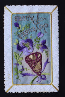 CARTE BRODEES D EPOQUE PATRIOTIQUE - Embroidered