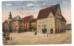 Nordhausen, Rathaus & Sparkassengebäude Feldpost 1917 Infanterie Regiment 149 Revier Kompanie - Nordhausen