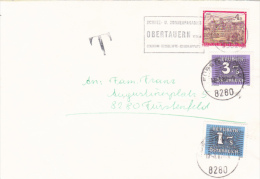 COVER  1987 NICE FRANKING 2 STAMPS TAXE DUE  "T" , AUSTRIA. - Lettres & Documents