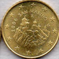 Kursmünze 50 Cent San Marino 2006 Stg. 7€ Der Staatlichen Münze Mit Wehrturm La Fratta Zu 0,50€ Einzeln Coin Of Republik - San Marino