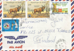 Mali 1995 Bamako WWF Derbia Antilope 20f Vaccination Program Energy Environment Cover - Lettres & Documents