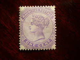 MAURITIUS 1893-94 Queen Victoria Issue ONE Cent  Pale Violet Of 1893 MINT With Hinge. - Maurice (...-1967)