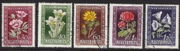 HUNGARY - 1950. Flower Cpl.Set IV. USED!!! Mi 1112-1116. - Gebraucht