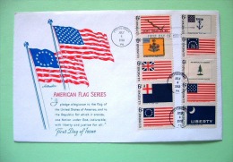 USA 1968 FDC Cover - American Flags - Cartas & Documentos
