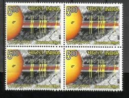 INDIA, 2008, Centenary Of The Discovery Of The Evershed Effect, Block Of 4,  MNH, (**) - Neufs