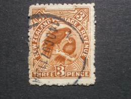 NOUVELLE - ZELANDE  ( O )  De  1898   "   Série  Courante  -  Huia , Oiseau Sacré        "     N° 74         1 Val . - Gebruikt