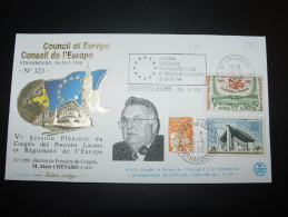 POUVOIRS LOCAUX ET REGIONAUX FDC FLAMME CONSEIL EUROPE COUNCIL OF EUROPE TIRAGE LIMITE 300 Ex. - Cartas & Documentos