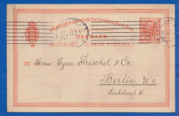 Dänemark; Brevkort 10 Ore; 1911 Nach Deutschland - Postal Stationery