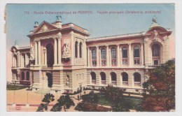 (RECTO / VERSO) MONACO EN 1921 - N° 710 - MUSEE OCEANOGRAPHIQUE - FACADE PRINCIPALE - Museo Oceanografico