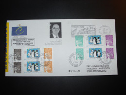 MARIANNE EN EURO RECOMMANDE No. 014 - 16  1949-1999 50 ANS CONSEIL EUROPE - Lettres & Documents