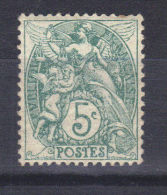 FRANCE   Type Blanc  N° 111* (1900)   Vert -bleu   Type "IA" - Neufs