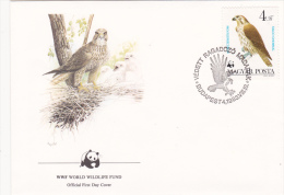 Bird On Stamp: Hungary FDC WWF 1983  (G49-36) - Unclassified