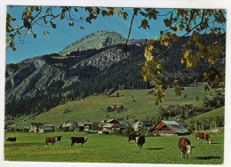 $ CPSM TROUPEAU DE VACHES, VUES DU VILLAGE ET DU MONT GRANGE, LA CHAPELLE D'ABONDANCE  74 HAUTE SAVOIE - La Chapelle-d'Abondance