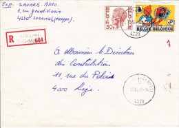 1944  Recommandé 664 J15 Belgique BD Tintin Philatélie De La Jeunesse 16-10-1979 4220 Jemeppe-sur-Sambre - Covers & Documents