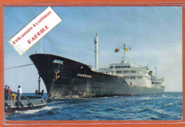 Carte Postale Bateau Pétrolier Le Chambord  Tanker De La Cie BP En Remorquage Trés Beau Plan - Petroleros