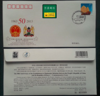 WJ2013-12 CHINA-KENYA Diplomatic COMM.COVER - Lettres & Documents