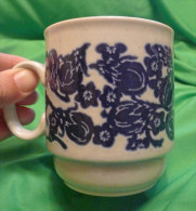 Blue & White Coffee Mug Tea Cup - Made In England - Unclassified