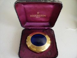 ART DECO  :( POUDRIER RECHARGEABLE ) BOUCHERON THE COMPACT POWDER REFILLABLE - Kosmetika