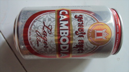 Cambodia 330ml Empty Beer Can With Brand Of Cambodia / Opened By 2 Holes At Bottom - Lattine