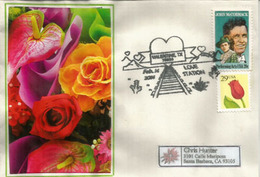 USA.  Valentine,Texas,  Enveloppe Souvenir, Oblitération Illustrée Cactus - Marcophilie