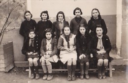 THUIR - Classe De Cours Complémentaire En 1941 ( Carte Photo ) - Other & Unclassified